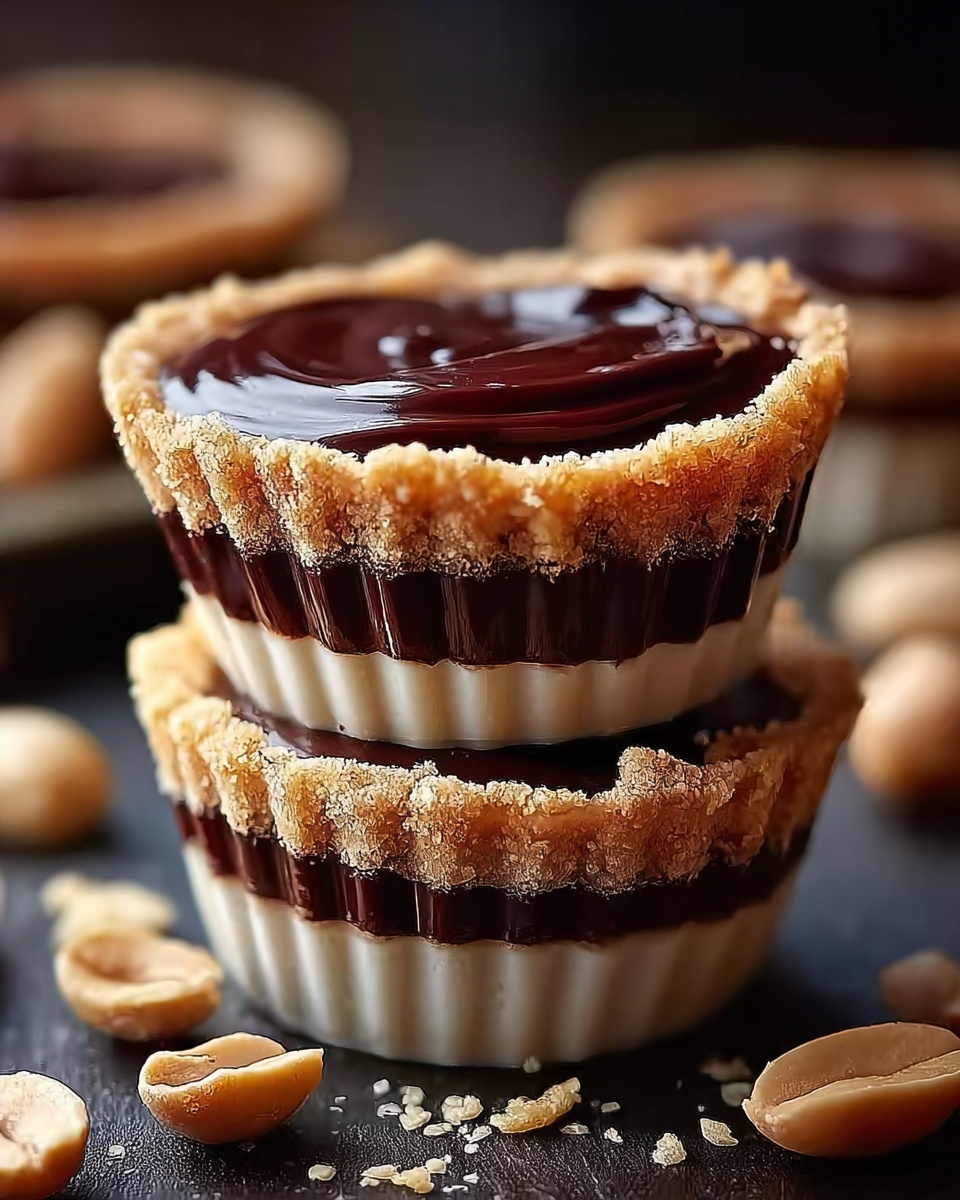 Decadent Mini Chocolate Peanut Butter Pies Recipe - Recipe Image