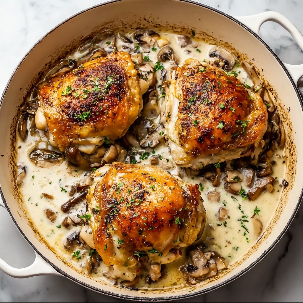 Mushroom Melt Stuffed Chicken Recipe - Recipe Image