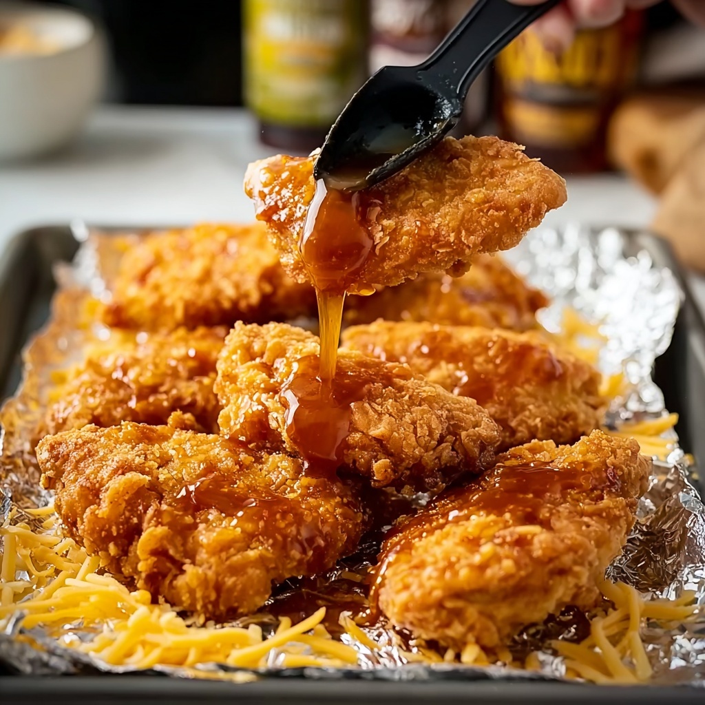 Baked Crunchy Hot Honey Chicken Recipe - Recipe Image