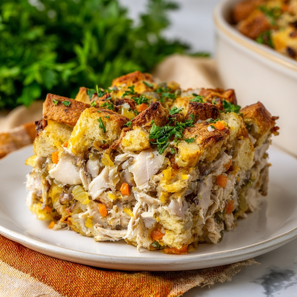 Easy & Cozy Chicken & Stuffing Casserole Recipe - Recipe Image