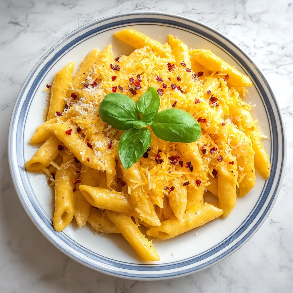 Cheesy Orange Pasta Recipe - Recipe Image