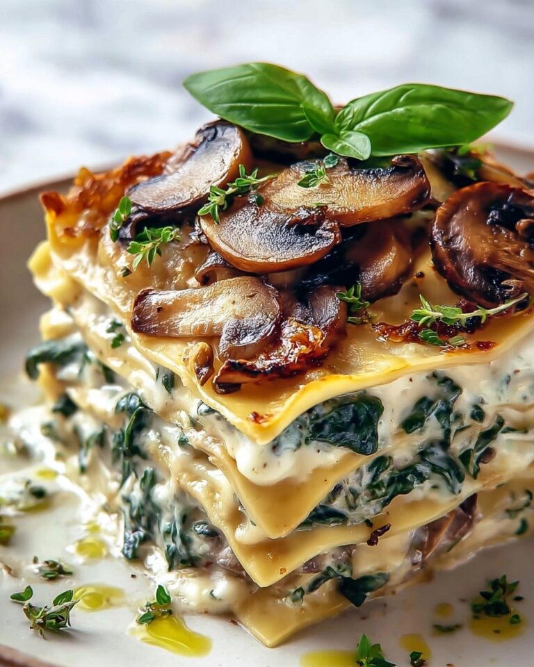 Mushroom and Spinach Lasagna Recipe