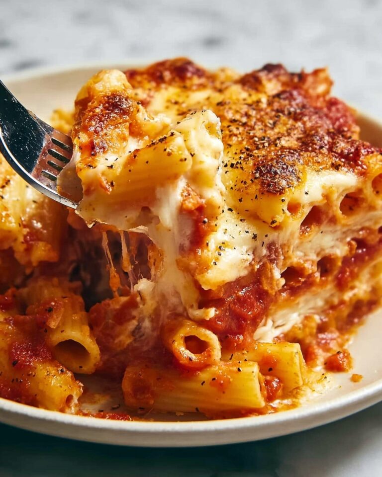 Three Cheese Baked Ziti: An Ultimate Comforting Delight Recipe