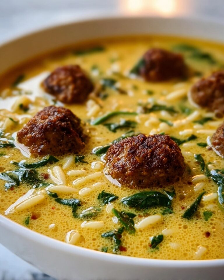 Coconut Curry Meatball Orzo Soup Recipe
