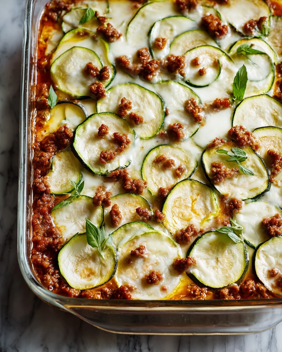 Ground Beef and Zucchini Casserole Recipe - Recipe Image