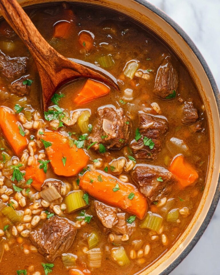 Hearty Beef Barley Soup Recipe