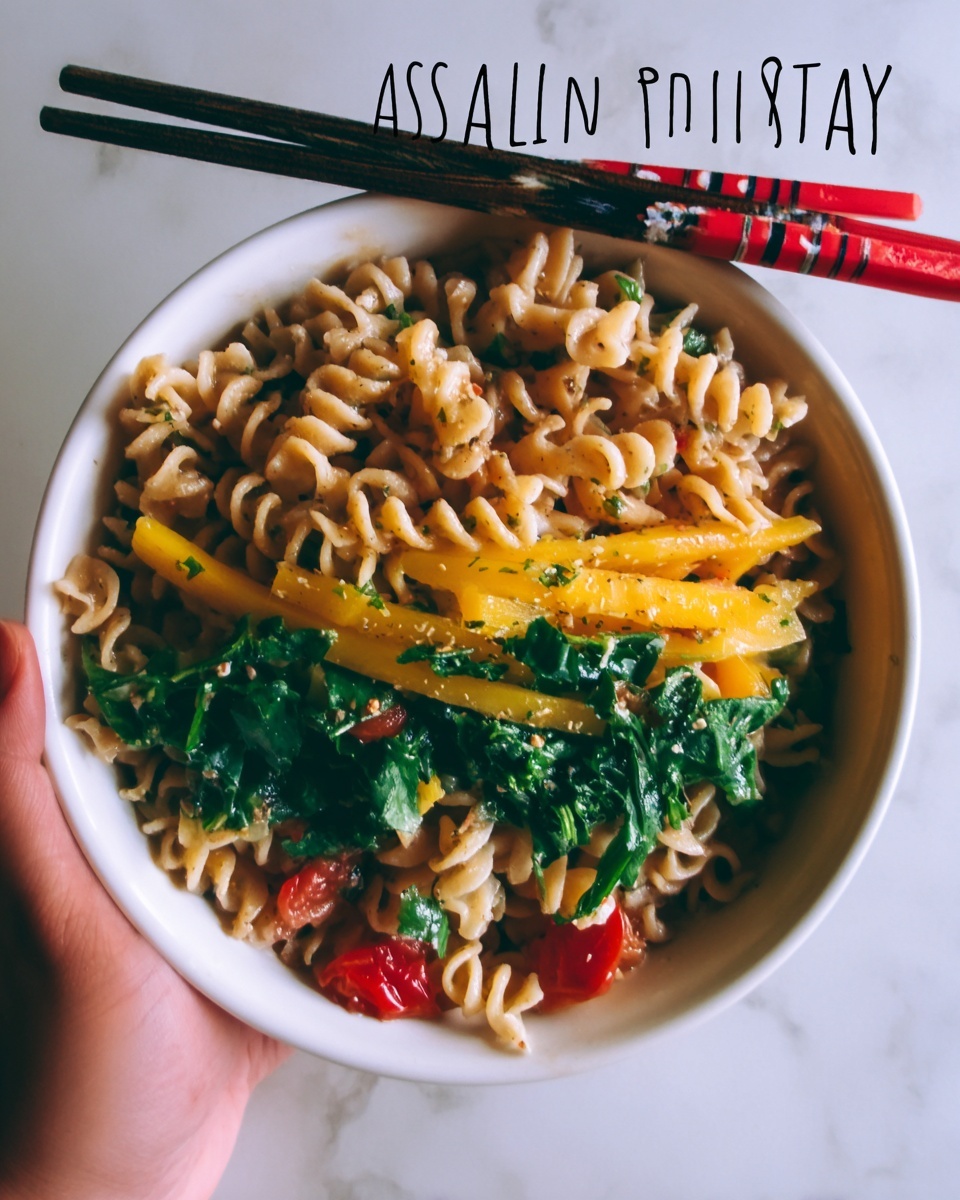 Healthy Asian Pasta Stir-Fry Recipe - Recipe Image