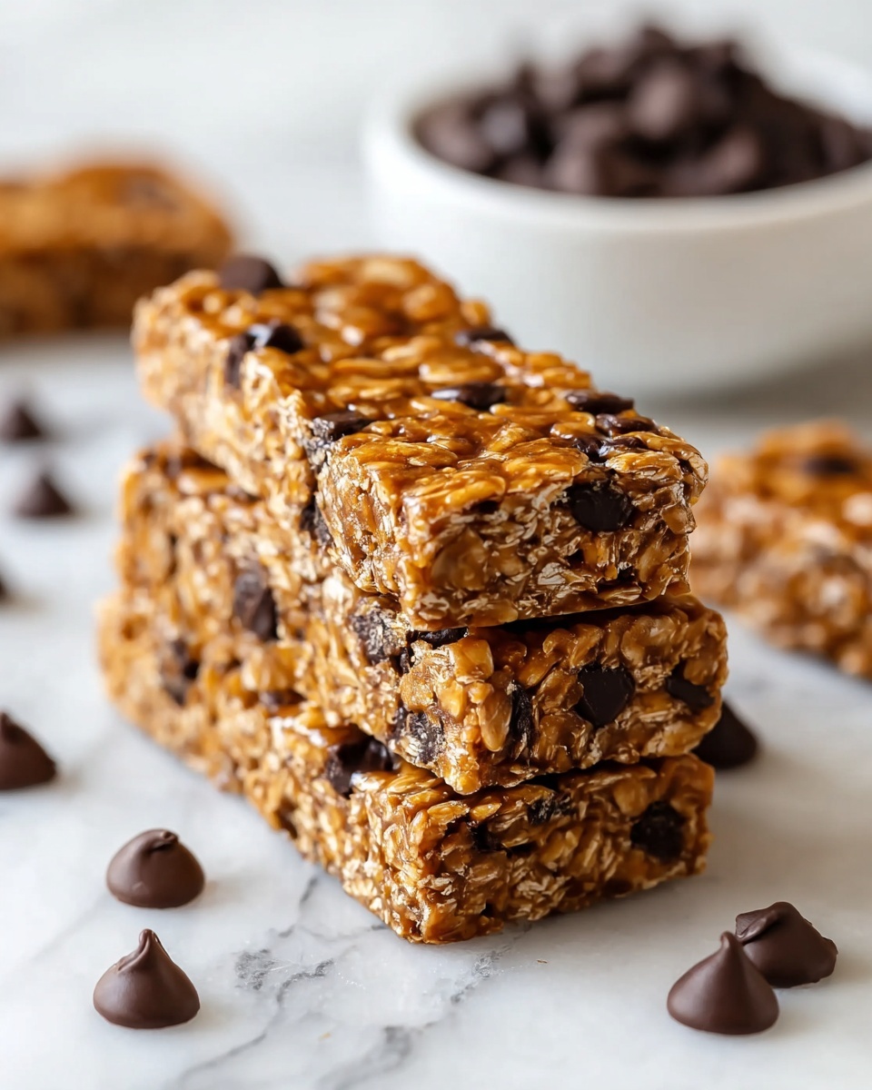 Easy Homemade Chocolate Chip Granola Bars Recipe - Recipe Image