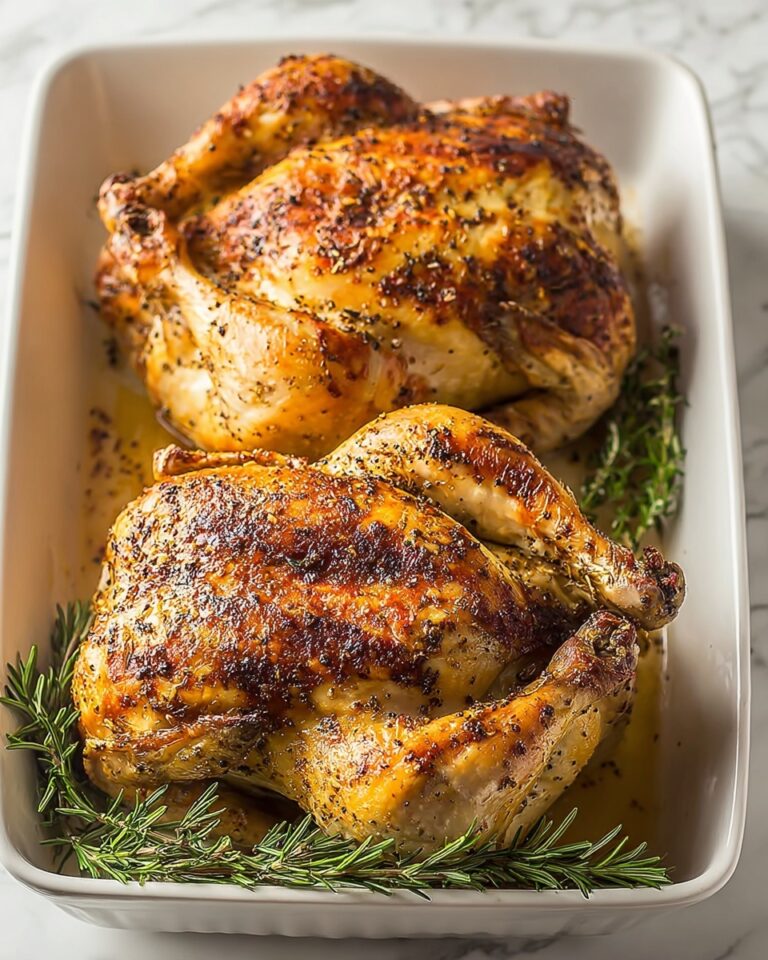 Perfectly Roasted Whole Chicken with Lemon and Vegetables Recipe