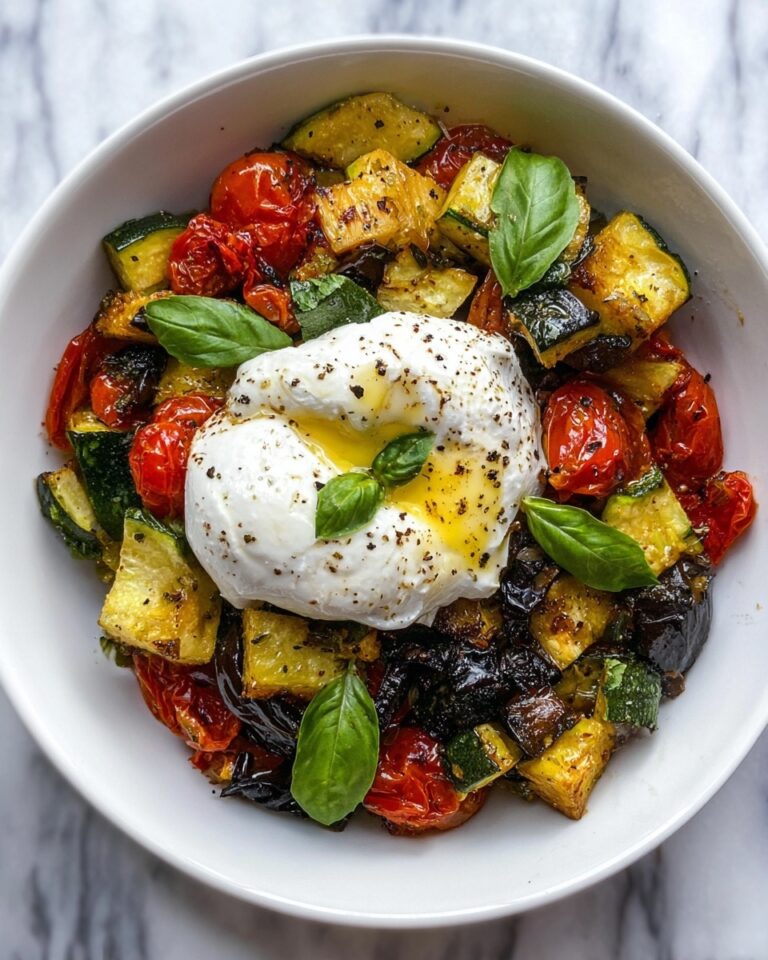 Simple Balsamic Roasted Veggies with Creamy Burrata Recipe