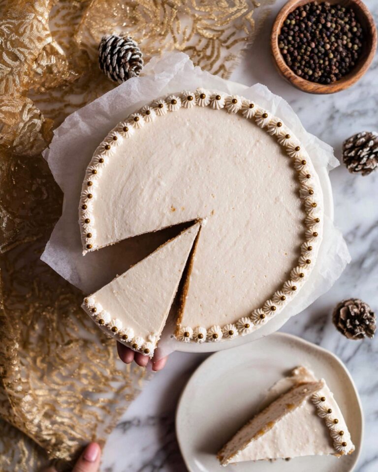 Easy No Bake Gingerbread Cheesecake Recipe