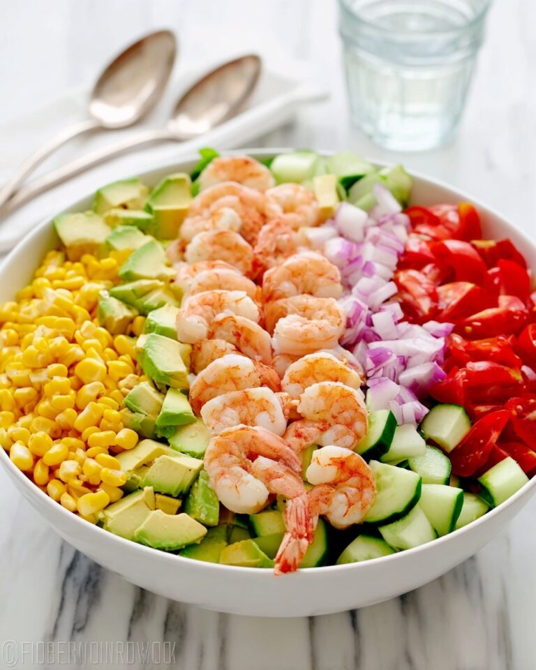 Shrimp Avocado Salad with Cajun Spices and Fresh Vegetables Recipe