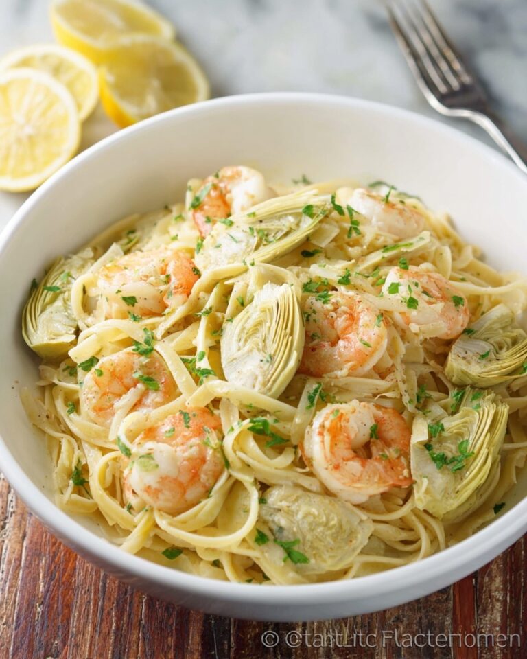 Shrimp and Artichoke Linguine Recipe