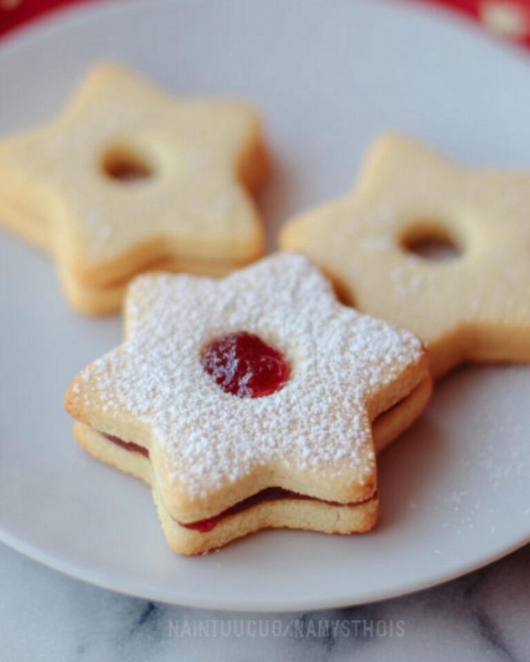 Raspberry Preserves Shortbread Cookies Sandwiches Recipe