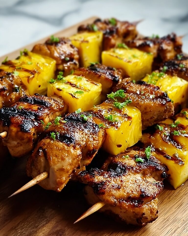 Grilled Chicken Pineapple Skewers – A Sweet and Savory Summer Delight Recipe