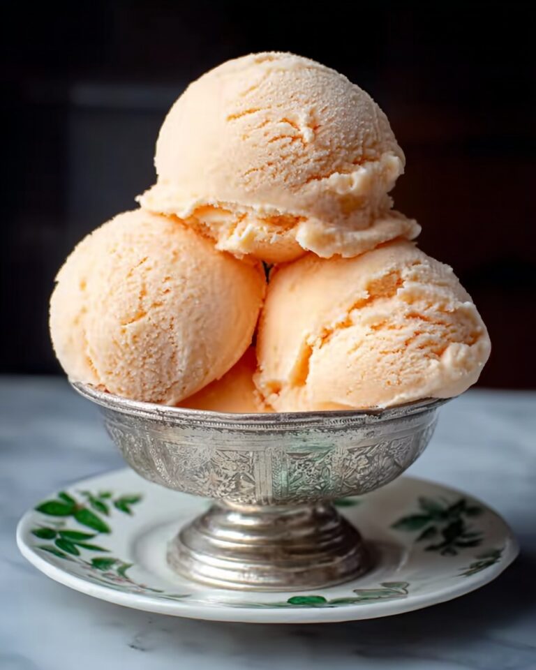 Homemade Peach Ice Cream – A Creamy, Sweet, and Refreshing Summer Treat Recipe