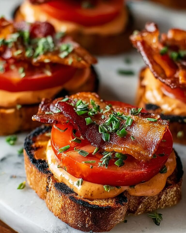 Mini Tomato Sandwiches with Bacon Mayonnaise Recipe