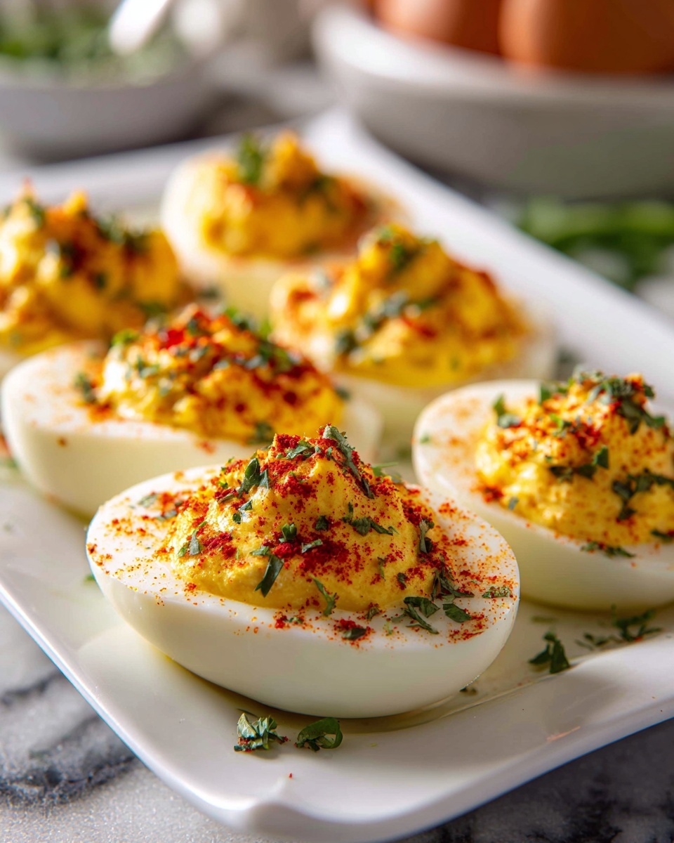 Spicy Deviled Eggs Recipe - Recipe Image