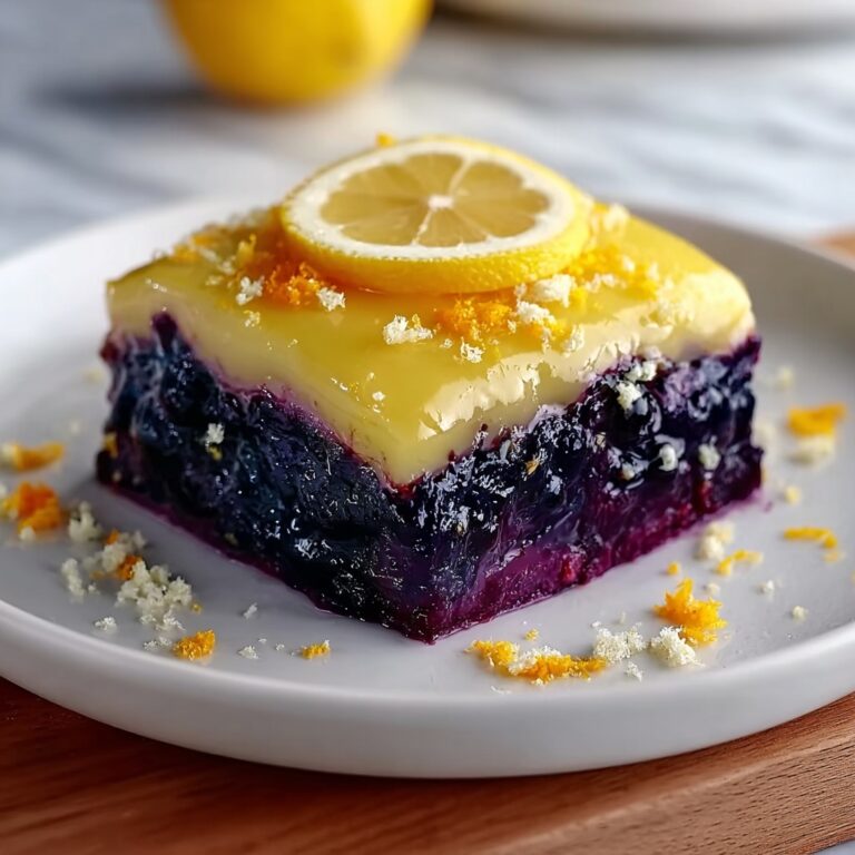 Lemon Glazed Blueberry Cake Recipe