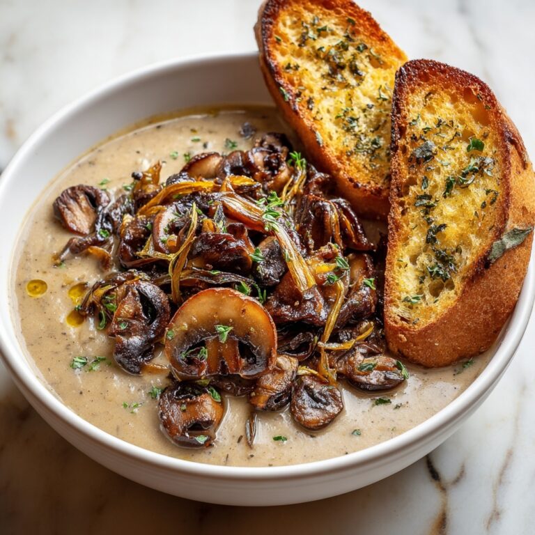 Creamy French Onion & Mushroom Soup Recipe