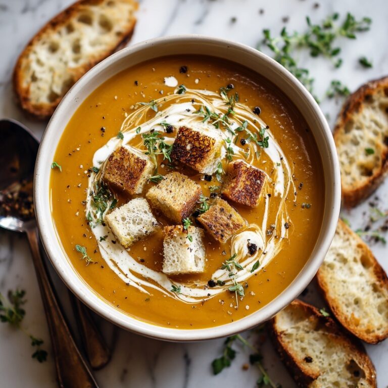 Brie & Cheddar Butternut Squash Beer Soup Recipe