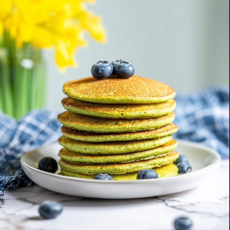Healthy Spinach Oatmeal Pancakes Recipe