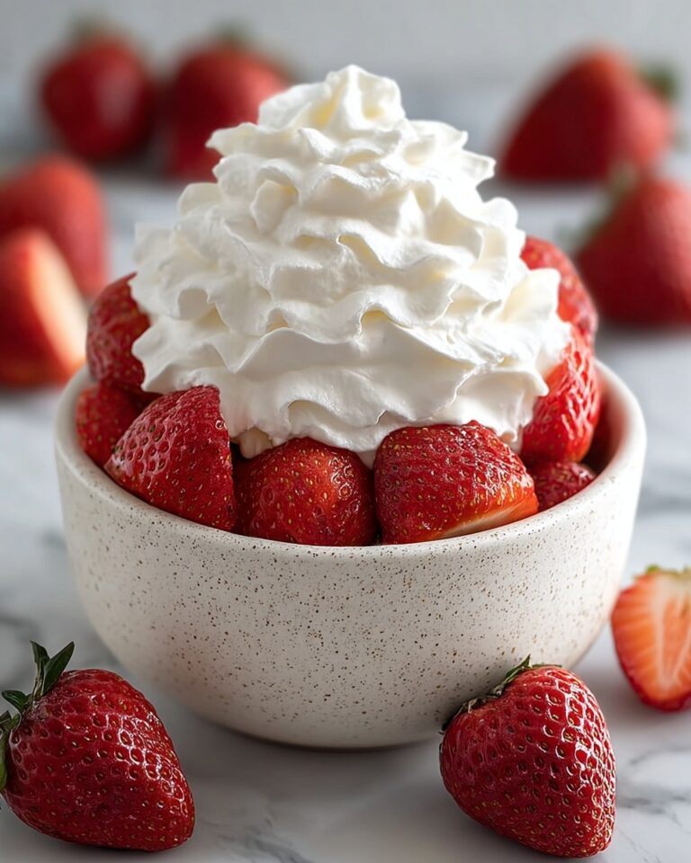 Easy Coconut Whipped Cream Over Flavor-Packed Strawberries Recipe