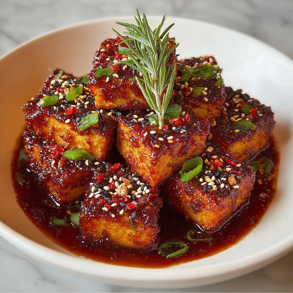 Crispy Honey Garlic Tofu Recipe - Recipe Image