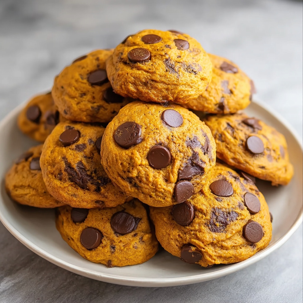 Chewy Pumpkin Chocolate Chip Cookies Recipe - Recipe Image