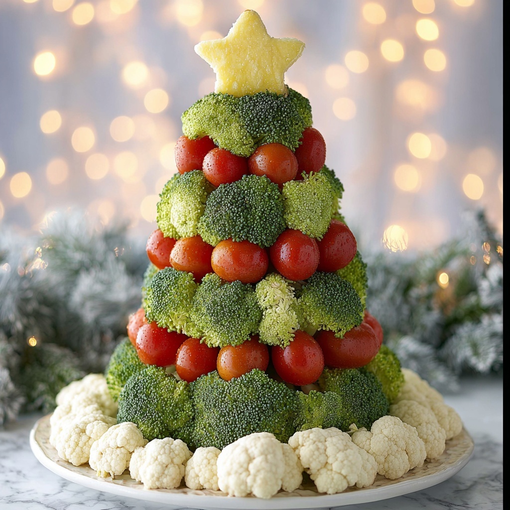 Vegetable Christmas Tree Recipe - Recipe Image