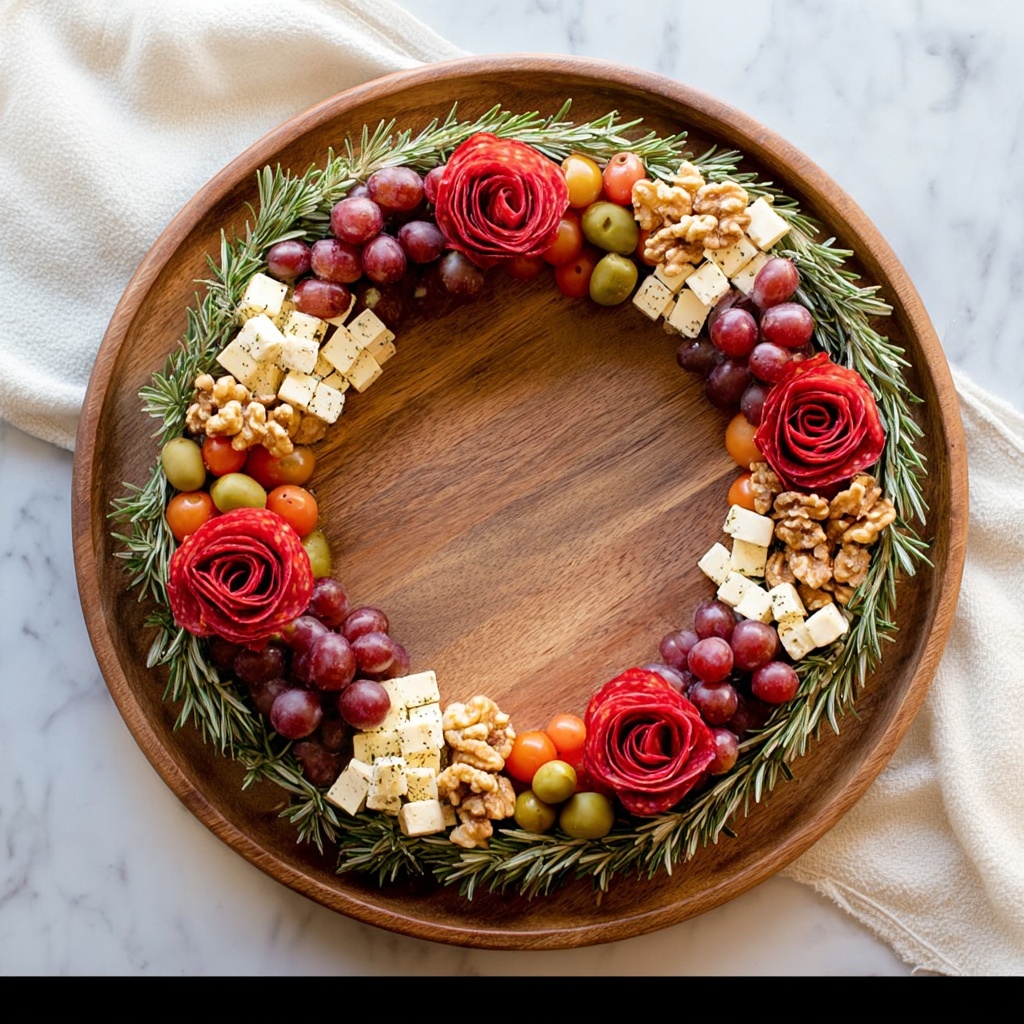 The Best Christmas Charcuterie Wreath Recipe - Recipe Image
