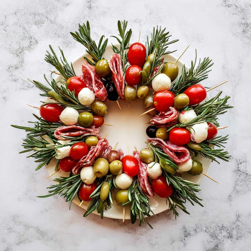 Christmas Antipasto Wreath Recipe - Recipe Image