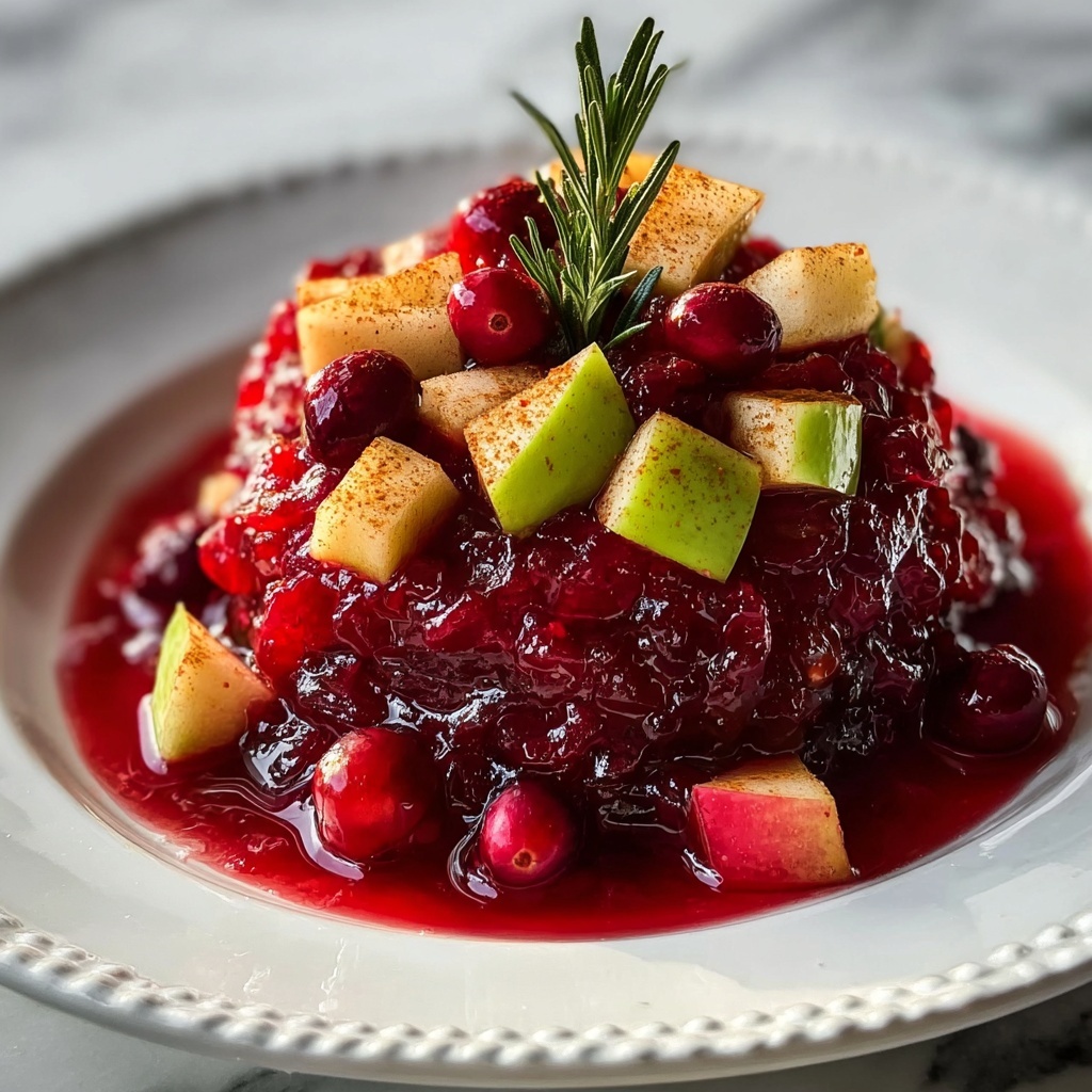 Crockpot Christmas Cranberry-Strawberry Spiced Jam Recipe - Recipe Image