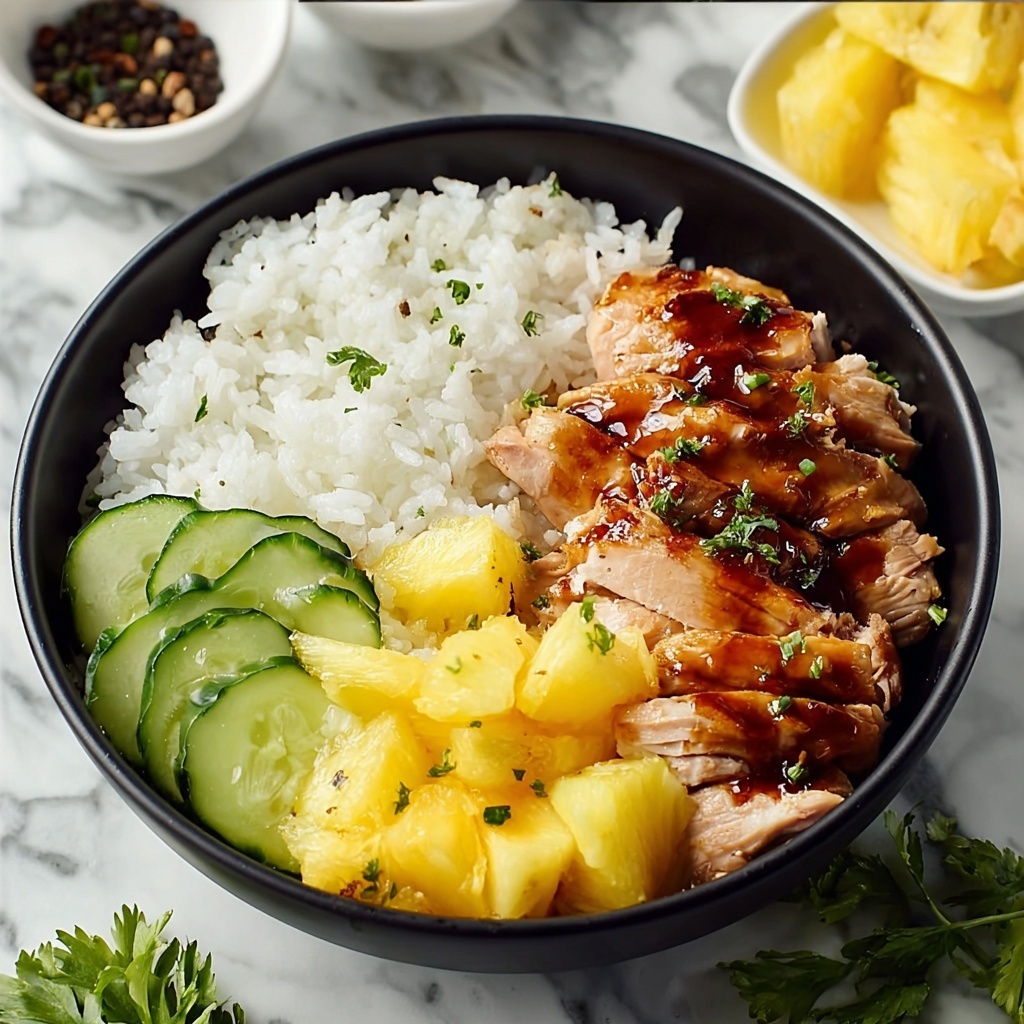 Chicken Teriyaki Pineapple Bowls Recipe - Recipe Image
