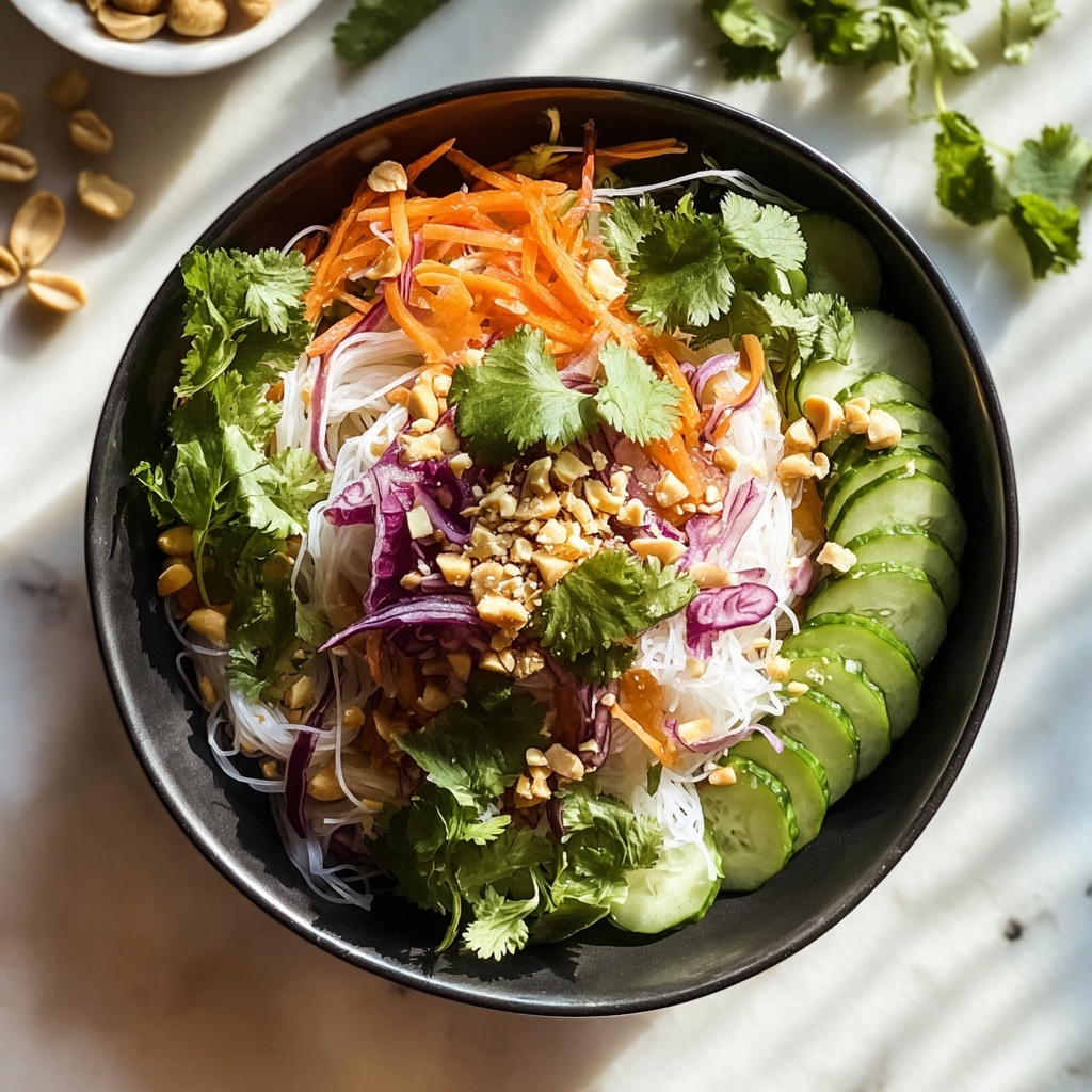 Spring Roll Salad with Peanut Dressing Recipe - Recipe Image