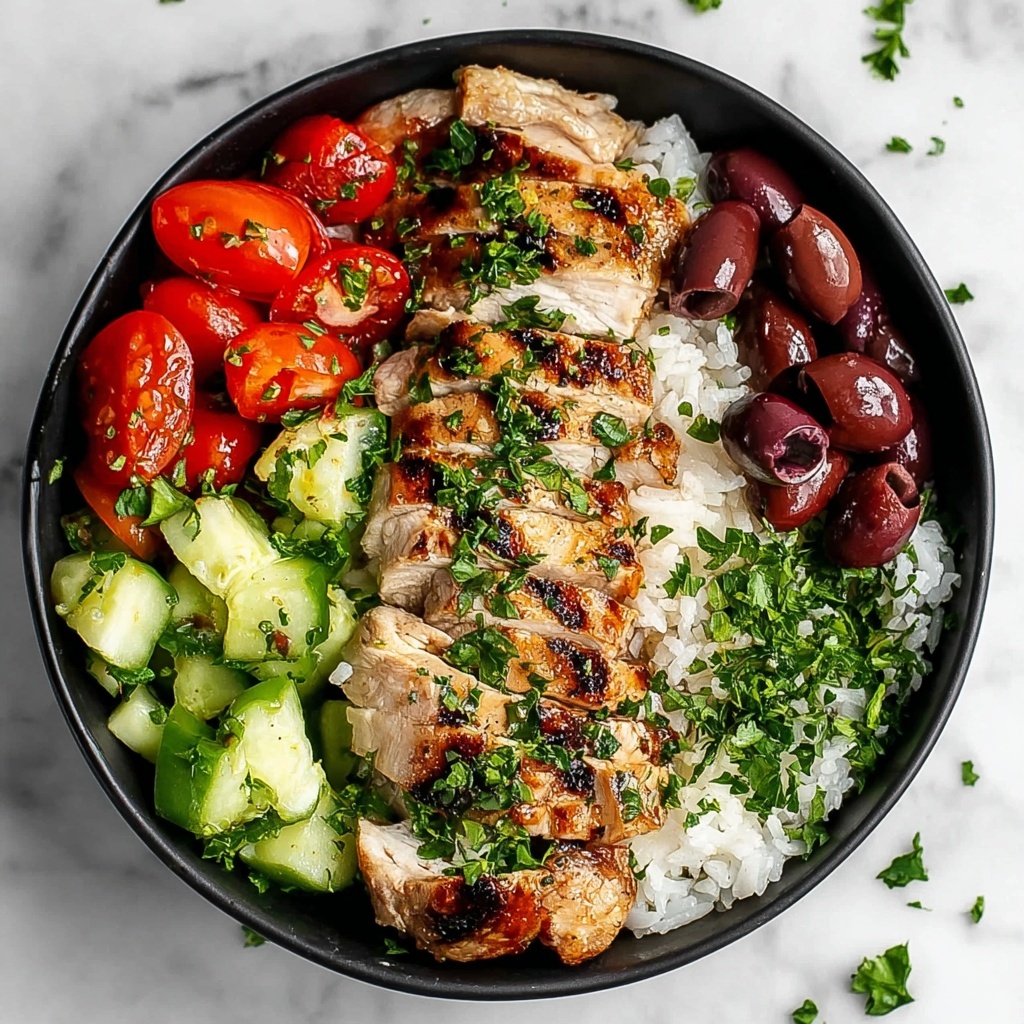 Low-Carb Greek Chicken Bowls Recipe - Recipe Image