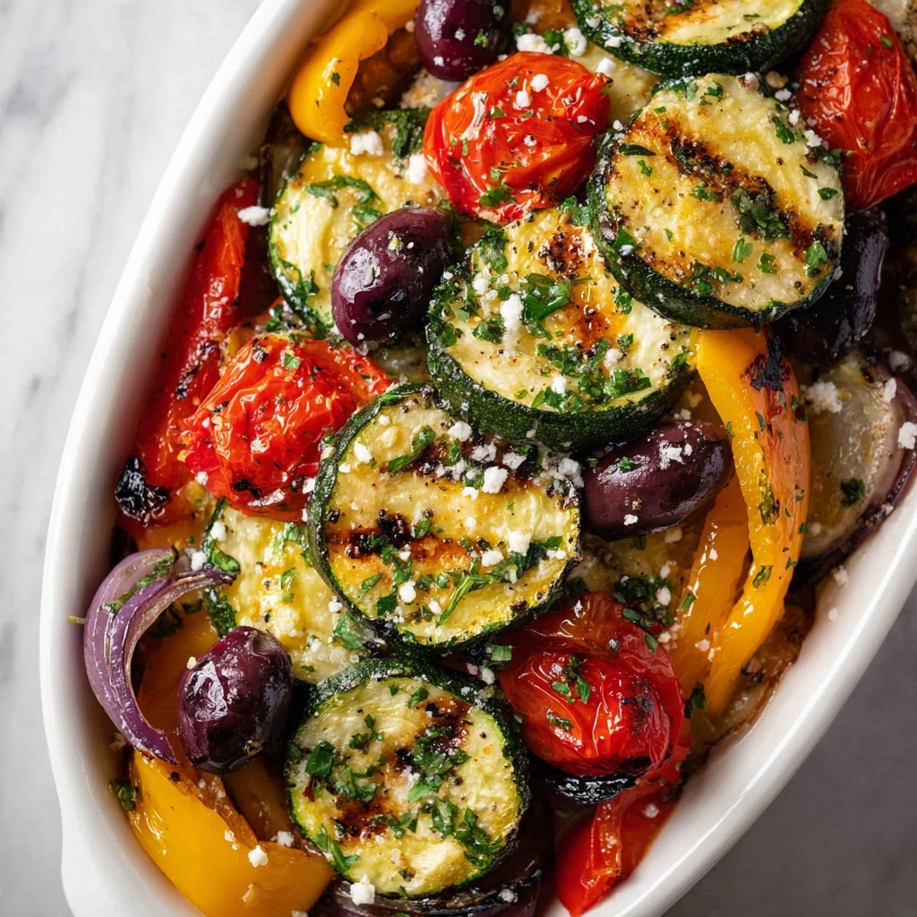 Savory Baked Mediterranean Vegetable Casserole Recipe - Recipe Image