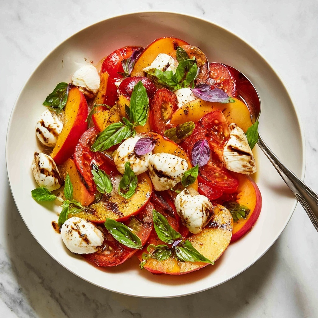Heirloom Tomato and Stone Fruit Salad with Fresh Mozzarella Recipe - Recipe Image