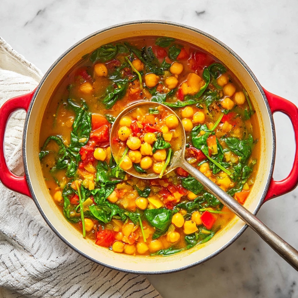 Creamy Chickpea Stew with Vegetables and Herbs Recipe - Recipe Image