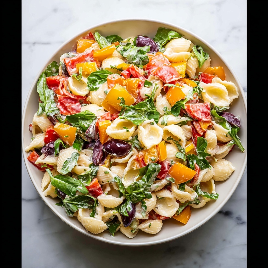 Mediterranean Pasta Salad with Feta, Olives, and Fresh Herbs Recipe - Recipe Image