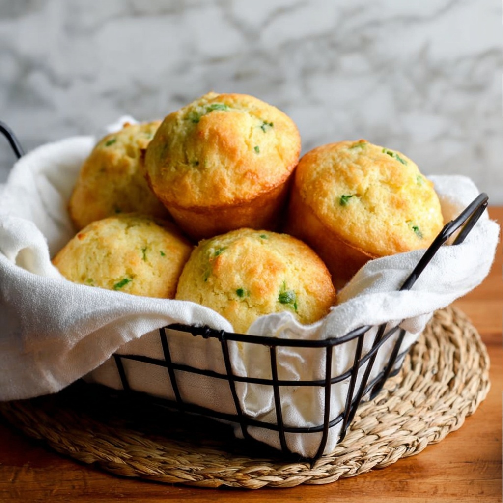 Broccoli Cheddar Cornbread Muffins Recipe - Recipe Image