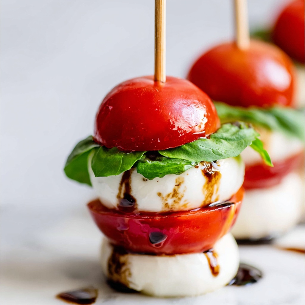 Caprese Salad Skewers Appetizer Recipe - Recipe Image