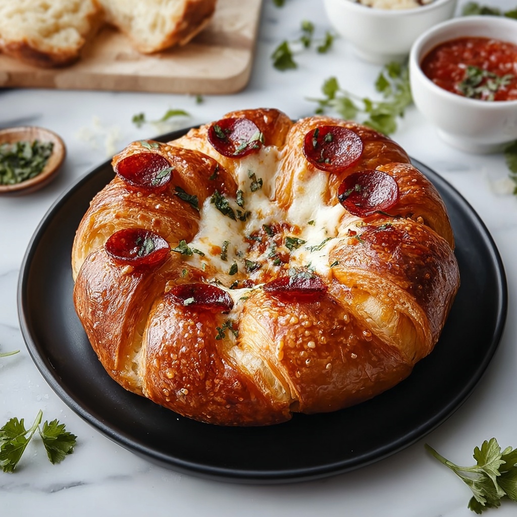 Mozzarella Pepperoni Croissant Rolls Recipe - Recipe Image