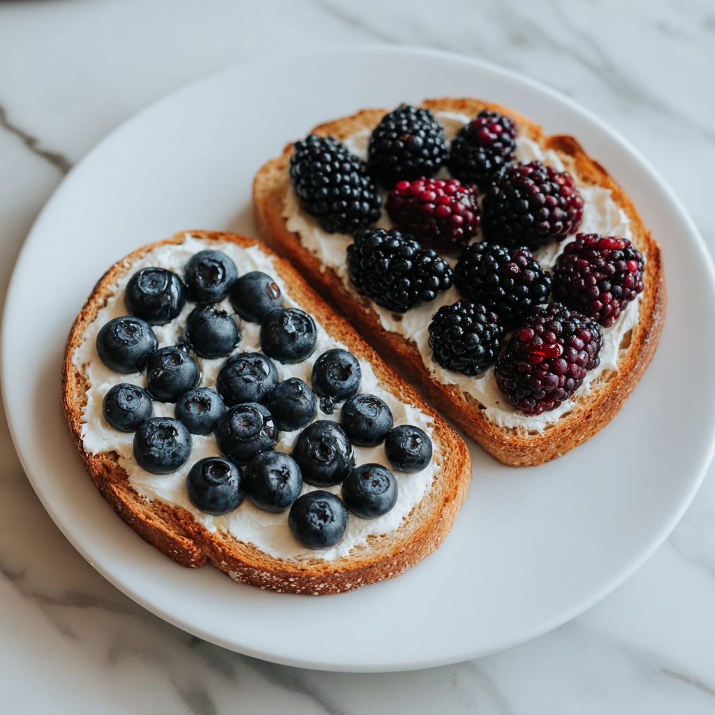 Ricotta and Berry Toast Recipe - Recipe Image