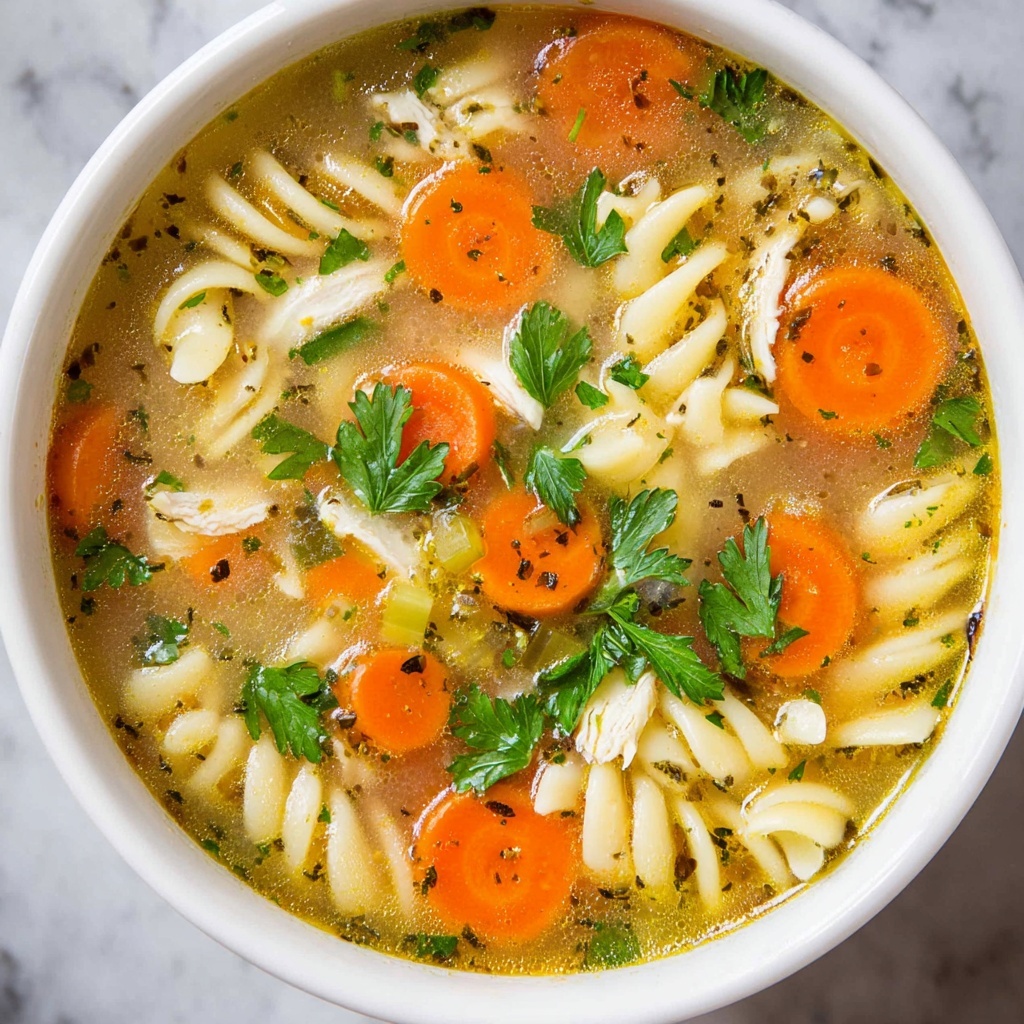 Chicken Noodle Soup with Egg Noodles Recipe - Recipe Image