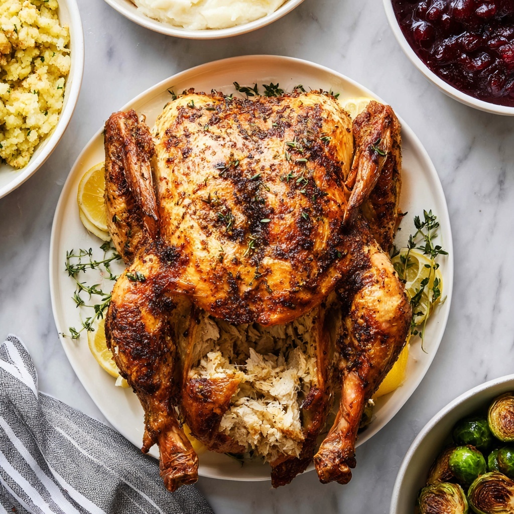 Mayonnaise Roasted Herb-Infused Turkey Recipe - Recipe Image