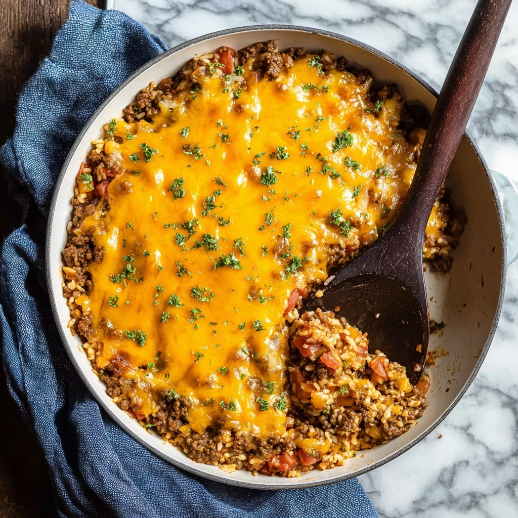 Cheesy Beef Breakfast Scramble Recipe - Recipe Image