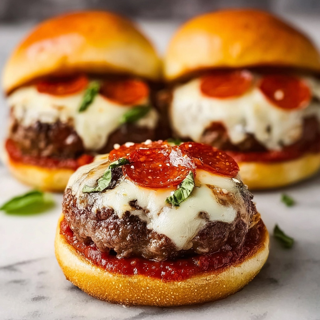 Christmas Pizza Burgers Recipe - Recipe Image