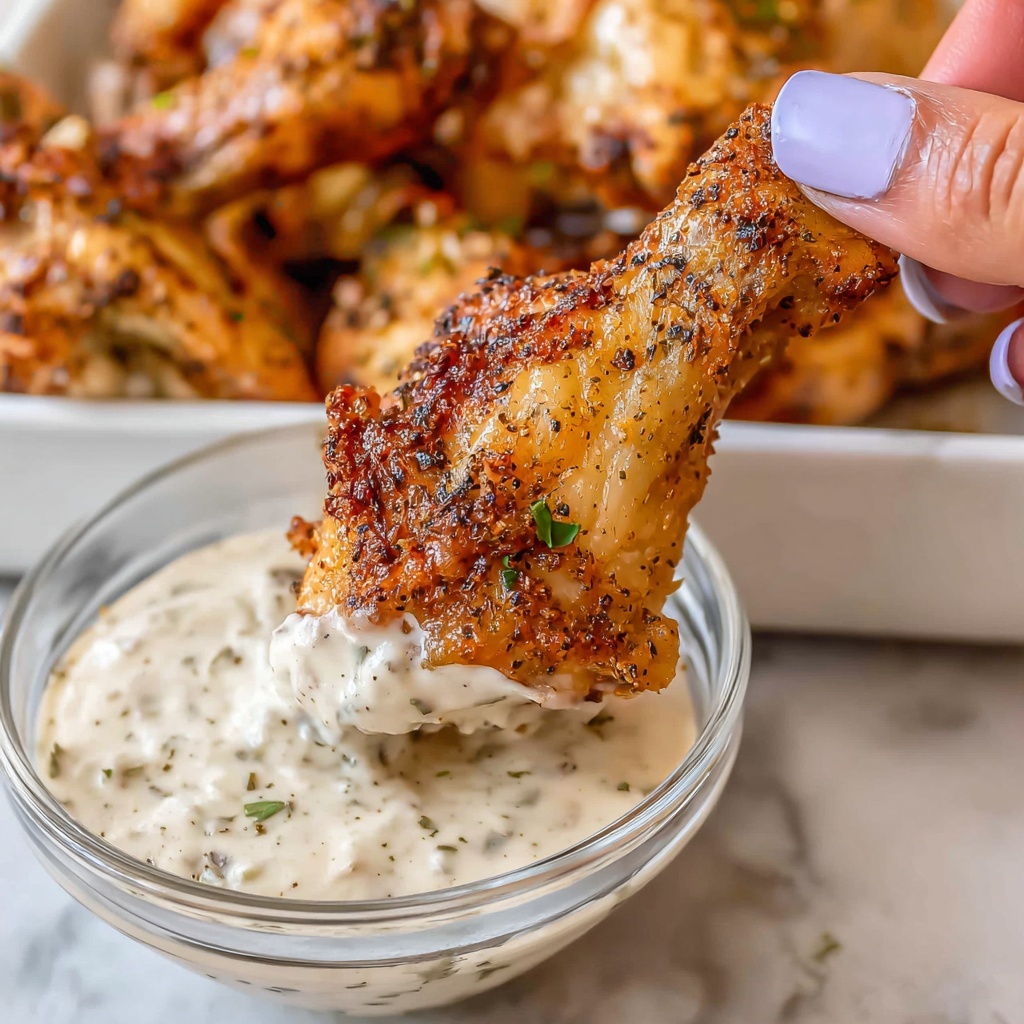 Creamy Herbed Chicken Wing Dipping Sauce Recipe - Recipe Image