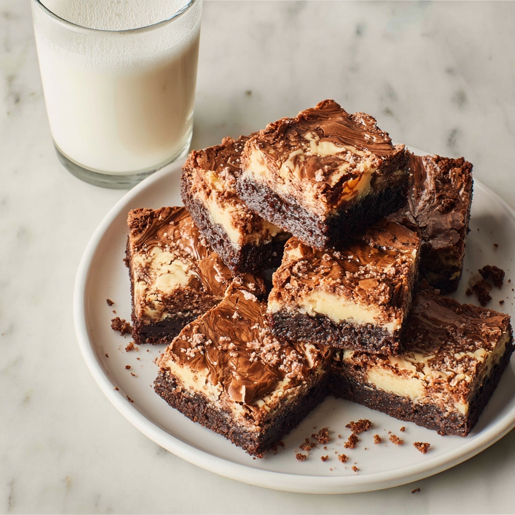 Tahini Brownies Recipe - Recipe Image
